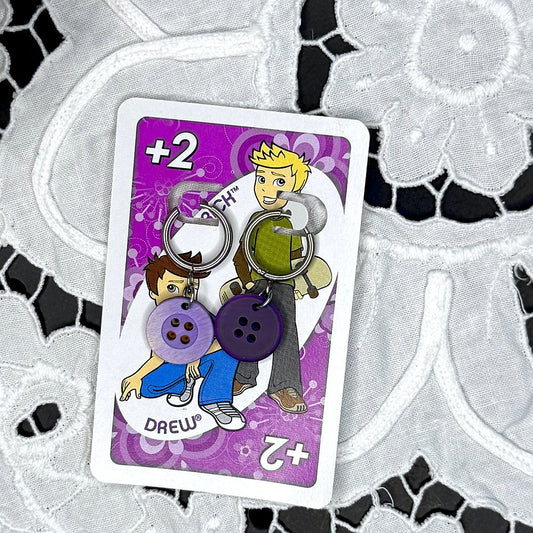 Vintage Knopfohrringe: Cloudberry