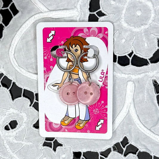 Vintage Knopfohrringe: Zuckerkringel ✨