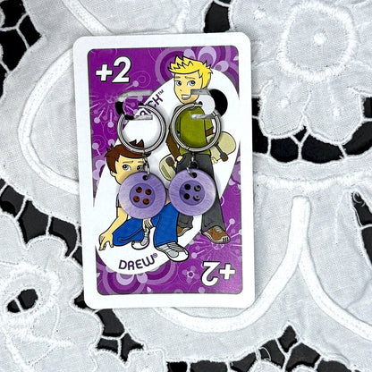 Vintage Knopfohrringe: Cloudberry