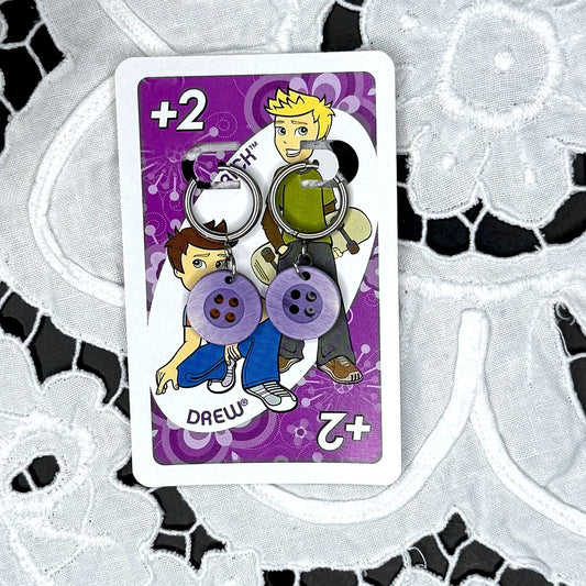 Vintage Knopfohrringe: Cloudberry