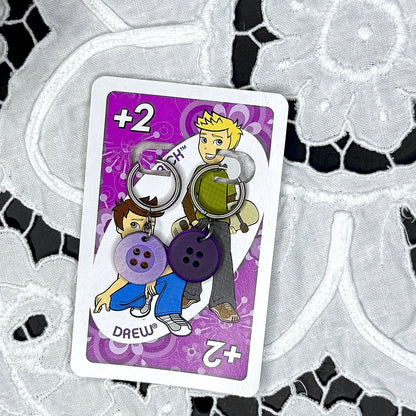 Vintage Knopfohrringe: Cloudberry