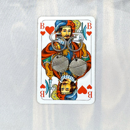Vintage Knopfohrringe: Linienstörung