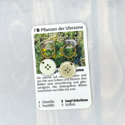 Vintage Knopfohrringe: Glitter Flitter