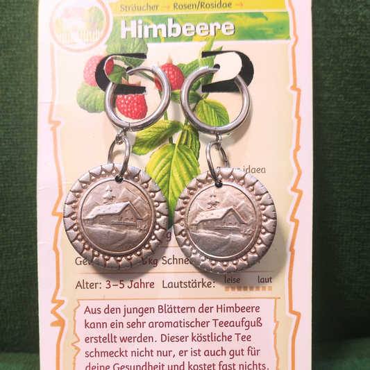 Vintage Knopfohrringe: Wipfelstück