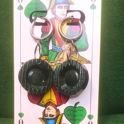 Vintage Knopfohrringe: Maschinenring