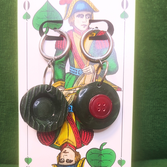 Vintage Knopfohrringe: Maschinenring