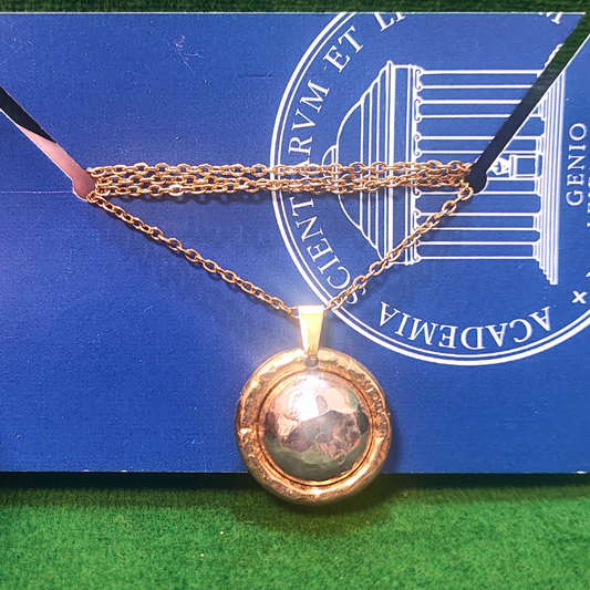 Vintage Knopfketten: Gold um Silber
