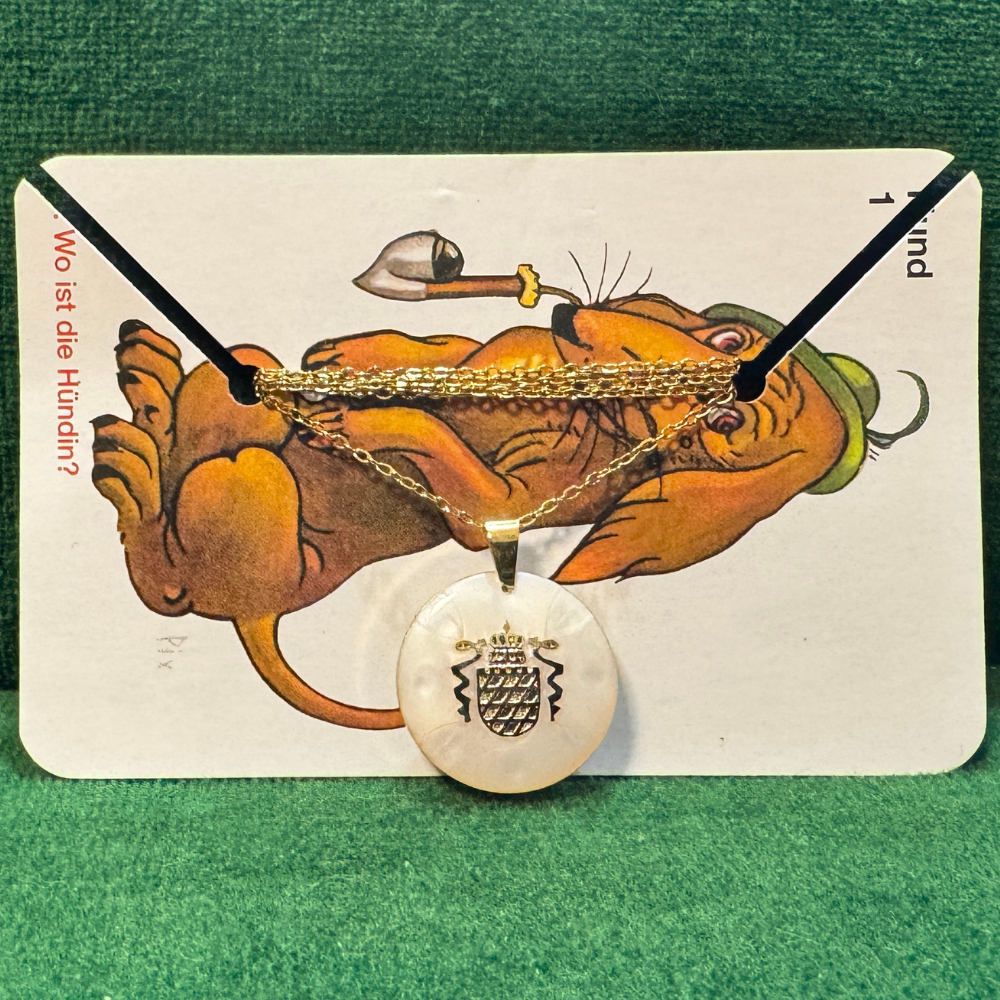 Vintage Knopfketten: Royaler Dachshund